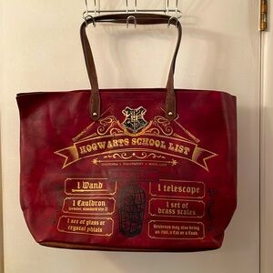 Burgundy Harry Potter tote